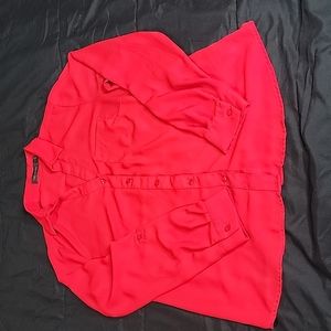 The Limited Womens Red Button-Down
